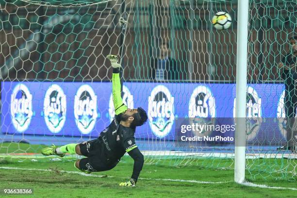 Football match between Zamalek SC vs Wolaita Dicha during African Confederation Cup 2018, in Cairo, on March 18, 2018. The Ethiopian debutants...