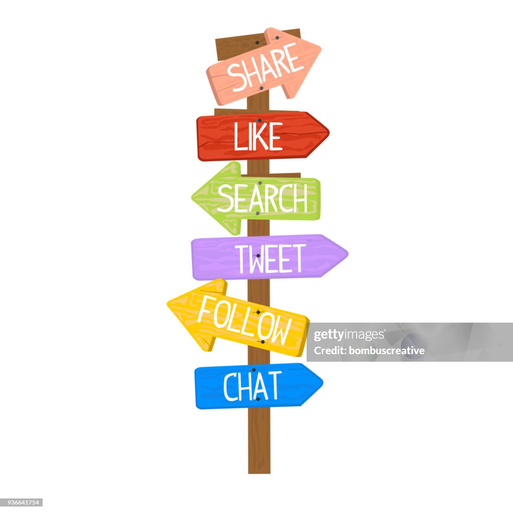 Signboard Background Color Wood Signboard With Color High-Res Vector Graphic - Getty Images