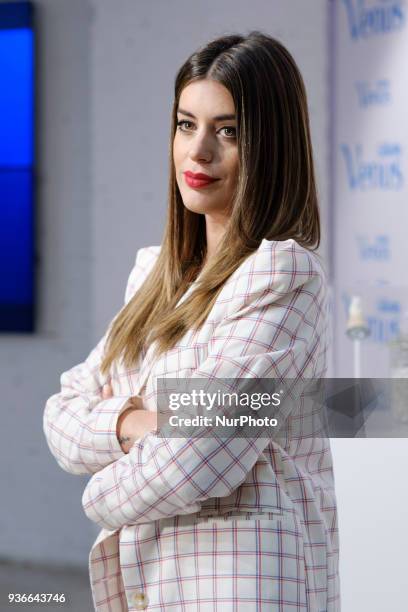 Dulceida attends the presentation of the new Venus Swirl in Madrid. Spain March 22, 2018