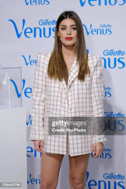 Dulceida attends the presentation of the new Venus Swirl in Madrid. Spain March 22, 2018