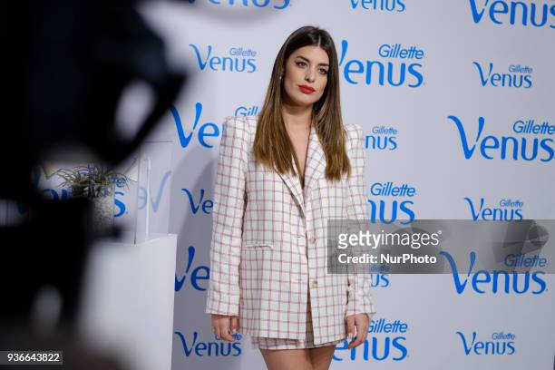Dulceida attends the presentation of the new Venus Swirl in Madrid. Spain March 22, 2018