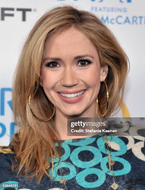 Actress Ashley Jones arrives at the Ubisoft and Oxygen present YOUR SHAPE featuring Jenny McCarthy launch event at Hyde Lounge on December 2, 2009 in...