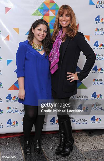 Television personality Jill Zarin and her daughter Ally Shapiro Zarin attend WNBC's Rockefeller Center Tree Lighting celebration at Rock Center Cafe...