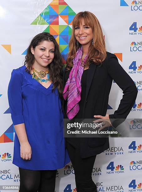 Television personality Jill Zarin and her daughter Ally Shapiro Zarin attend WNBC's Rockefeller Center Tree Lighting celebration at Rock Center Cafe...