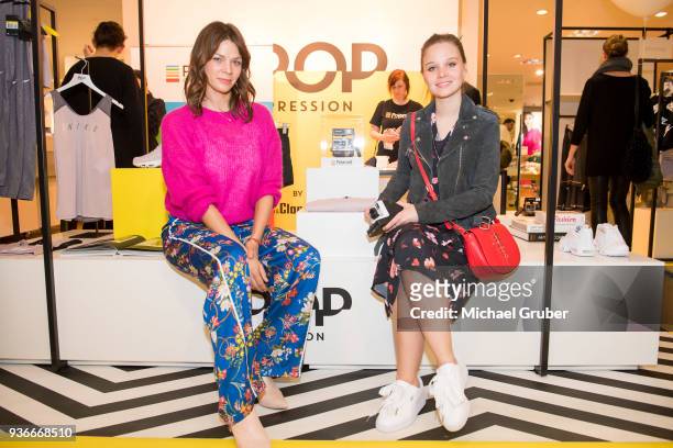 Actress Jessica Schwarz and Actress Sonja Gerhardt during the Launch POP event on the occasion of the 20th anniversary of the Peek & Cloppenburg...