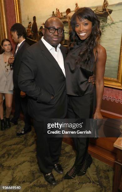 Edward Enninful and Lorraine Pascale attend as Edward Enninful and Kate Moss celebrate Giovanni Morelli as the new creative director of Stuart...