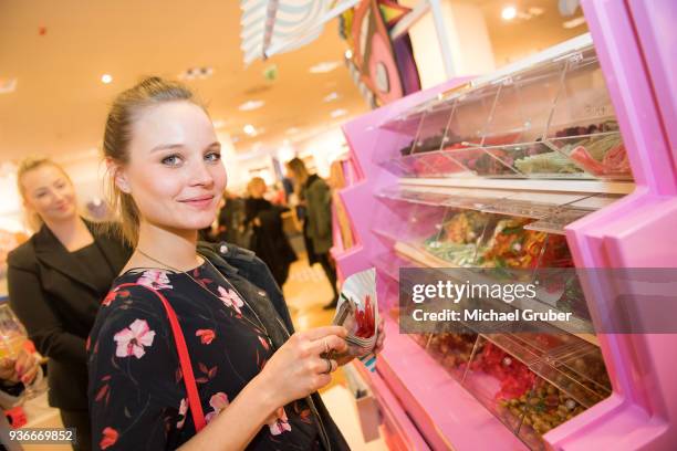 Actress Sonja Gerhardt during the Launch POP event on the occasion of the 20th anniversary of the Peek & Cloppenburg store at Weltstadthaus on March...