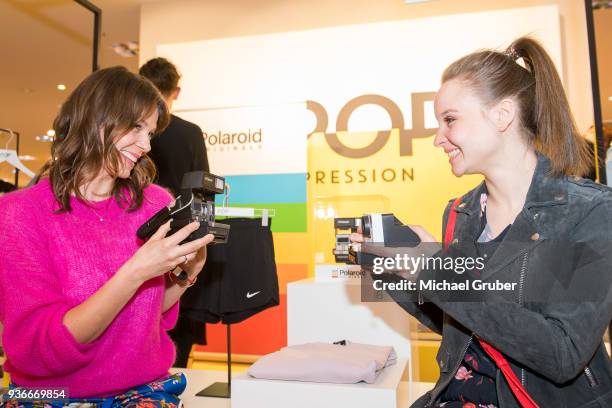 Actress Jessica Schwarz and Actress Sonja Gerhardt during the Launch POP event on the occasion of the 20th anniversary of the Peek & Cloppenburg...