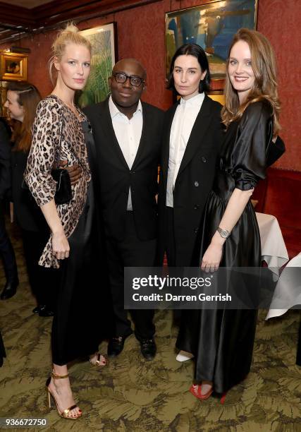 Caroline Winberg, Edward Enninful, Erin O'Connor and Lisa Cant attend as Edward Enninful and Kate Moss celebrate Giovanni Morelli as the new creative...