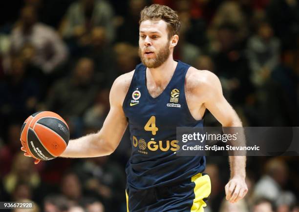 Nicolo Melli of Fenerbahce in action during the 2017/2018 Turkish Airlines EuroLeague Regular Season game between Crvena Zvezda mts Belgrade and...