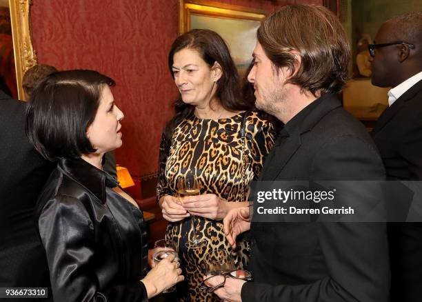 Sadie Frost, Venetia Scott and Darren Strowger attend as Edward Enninful and Kate Moss celebrate Giovanni Morelli as the new creative director of...