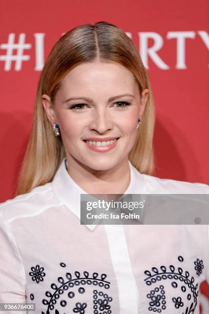 German actress Jennifer Ulrich attends the Reemtsma Liberty Award 2018 on March 22, 2018 in Berlin, Germany.