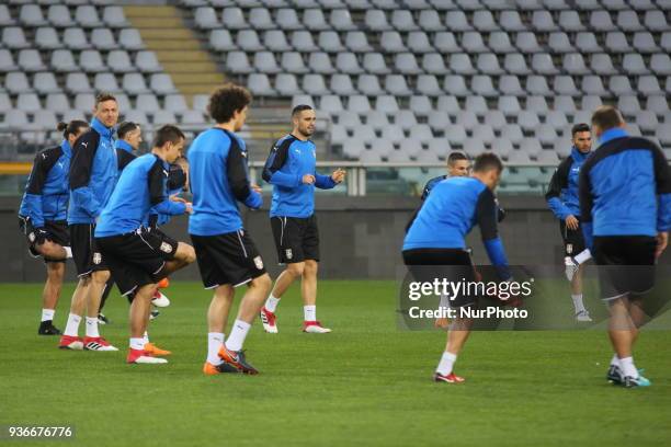 Training of Serbia National team ahied the international friendly football match between Marocco and Serbia at Olympic Grande Torino Stadium on 22...