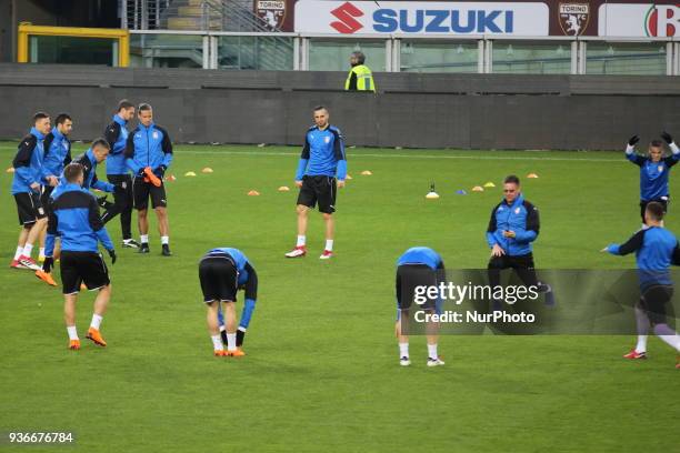 Training of Serbia National team ahied the international friendly football match between Marocco and Serbia at Olympic Grande Torino Stadium on 22...