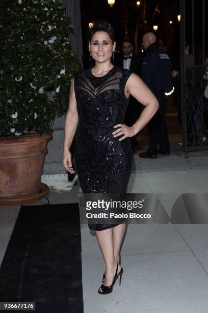 Rosa Lopez is seen attending the III The Global Gift Gala at Thyssen-Bornemisza museum on March 22, 2018 in Madrid, Spain.