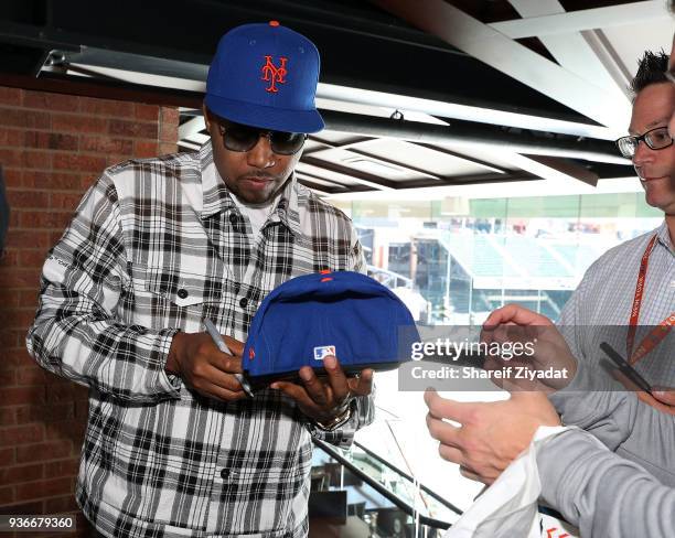 Nas attends Citi Field Press Day at Citi Field on March 22, 2018 in New York City.