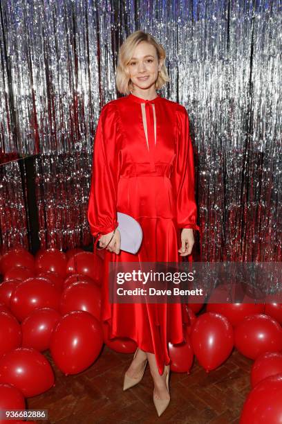 Carey Mulligan attends the Self-Portrait store opening after-party at Central St Martins on March 22, 2018 in London, England.