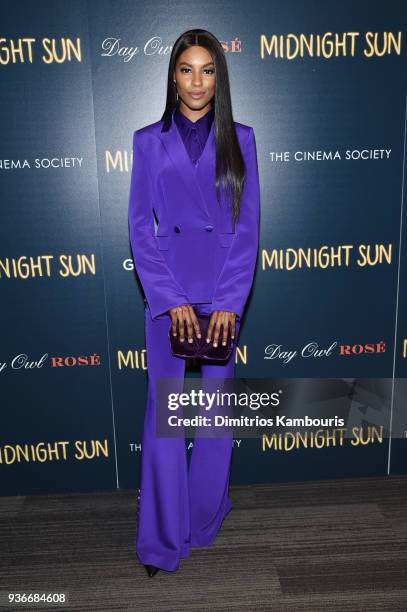 Sharam Diniz attends the screening of "Midnight Sun" at The Landmark at 57 West on March 22, 2018 in New York City.