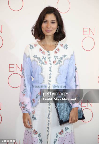 Jasmine Henley attends the VIP Performance of "La Traviata" at London Coliseum on March 22, 2018 in London, England.