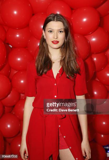 Danielle Copperman attends the Self-Portrait store opening after-party at Central St Martins on March 22, 2018 in London, England.