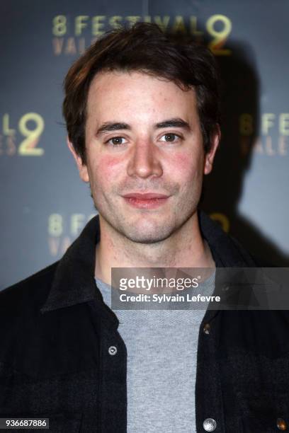 Actor Yannis Lespert attends photocall before the Tribute to Gabriel Yared during Valenciennes Film Festival on March 22, 2018 in Valenciennes,...