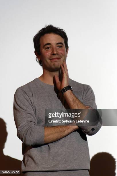 Actor Yannis Lespert attends the Tribute to Gabriel Yared during Valenciennes Film Festival on March 22, 2018 in Valenciennes, France.