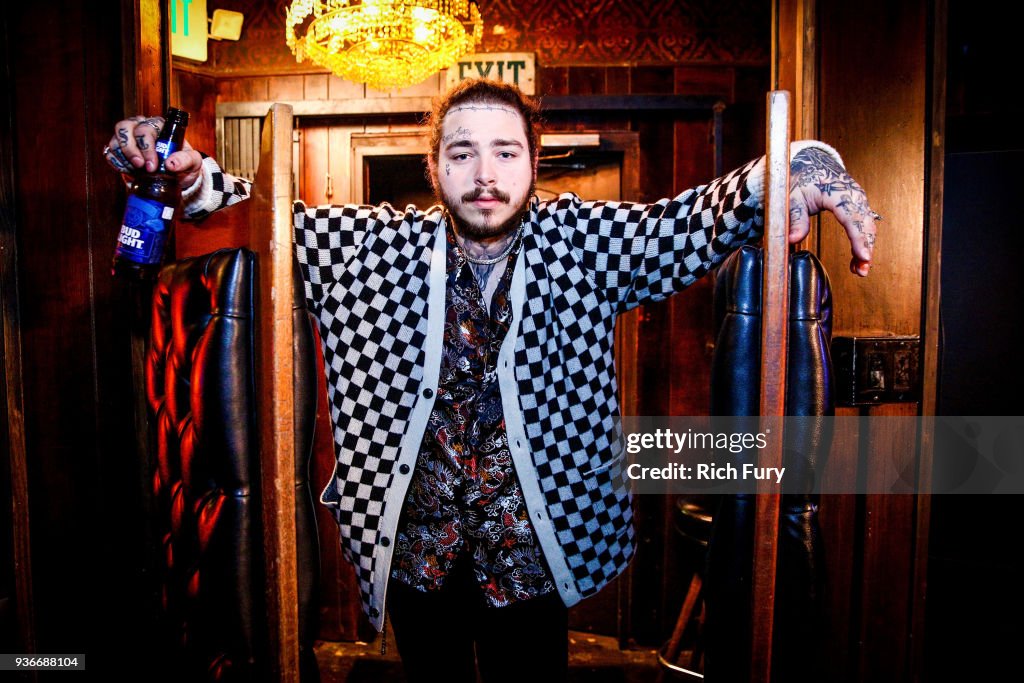 Post Malone Behind The Scenes Before His Bud Light Dive Bar Tour Show in Nashville