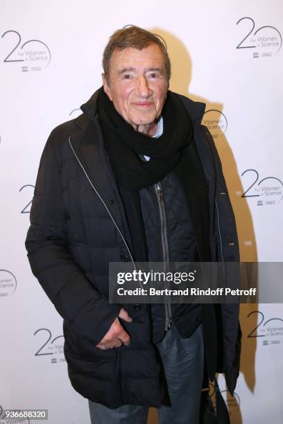 Professor Etienne-Emile Baulieu attends the 2018 L'Oreal - UNESCO for Women in Science Awards Ceremony at UNESCO on March 22, 2018 in Paris, France.