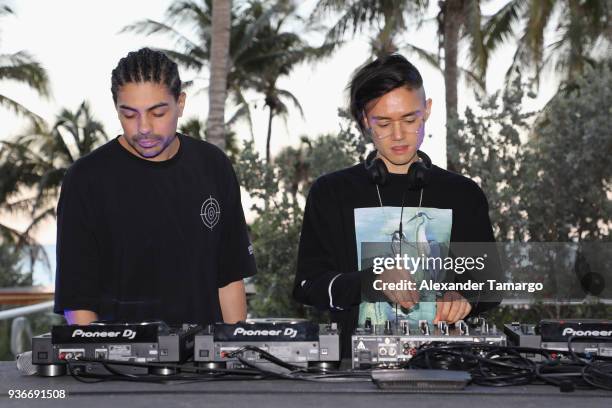 Autograf performs during SiriusXM's "House Of Chill" Miami Music Week Party At The Faena Hotel on March 22, 2018 in Miami Beach City.