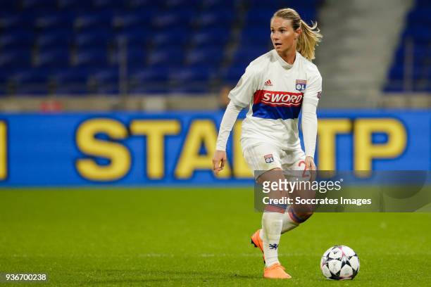 Amandine Henry of Olympique Lyon Women during the match between Olympique Lyon Women v FC Barcelona Women at the Parc Olympique Lyonnais on March 22,...