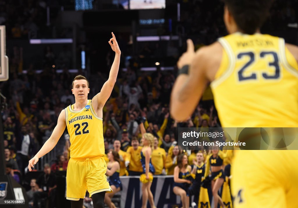 NCAA BASKETBALL: MAR 22 Div I Men's Championship - Sweet Sixteen - Michigan v Texas A&M