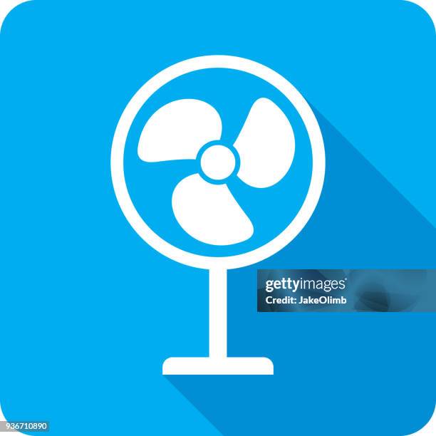 fan icon silhouette - fan icon stock illustrations