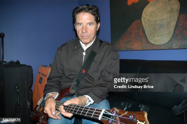 John Doe backstage before performing with X on June 16, 2006 at the Nokia Theater in New York City.