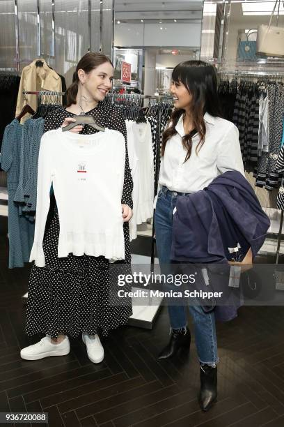 Special Projects Director at InStyle Ruthie Friedlander and influencer Linh Niller attend the InStyle x Michael Kors Style Adventure At Macy's on...