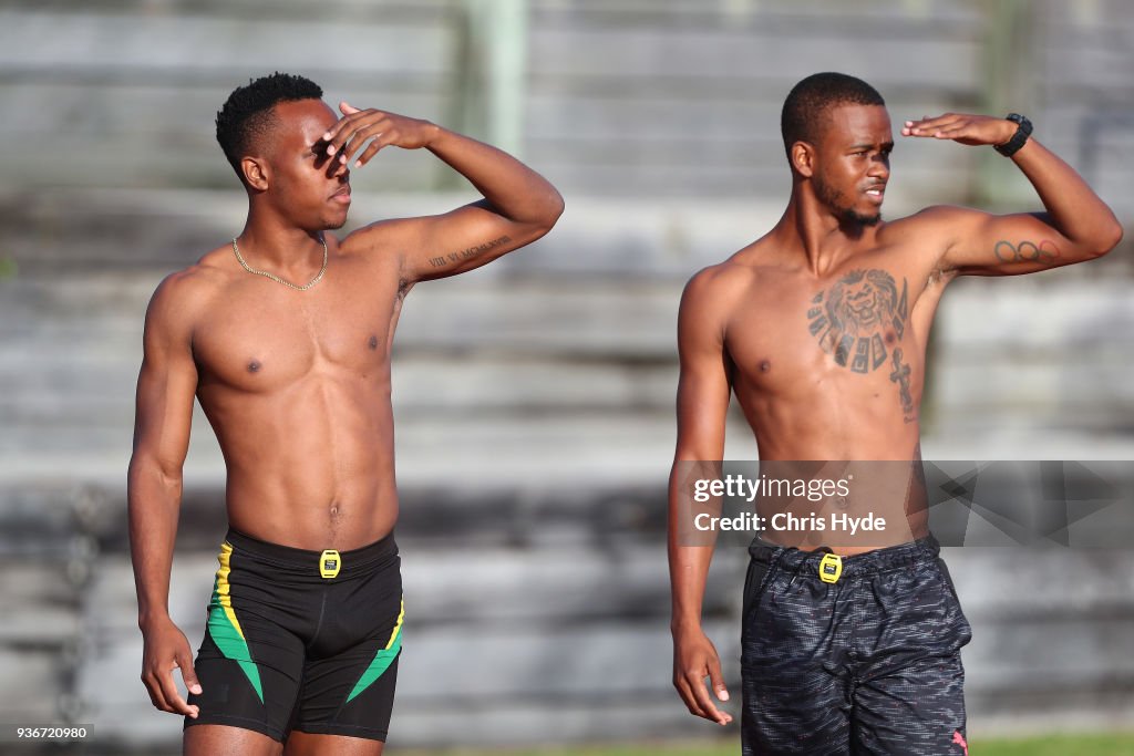 2018 Gold Coast Commonwealth Games:  Jamaican Athletics Team Training Session