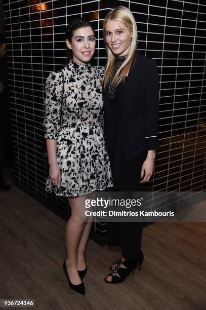 Mallory Sparks and Comfort Clinton attend the after party for the screening of "Midnight Sun" at The Skylark on March 22, 2018 in New York City.