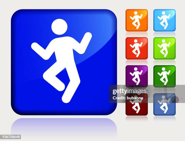man dancing icon - zumba stock illustrations