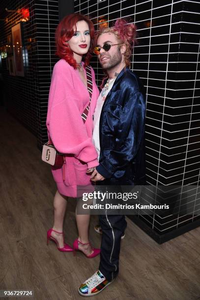 Bella Thorne and Mod Sun attend the after party for the screening of "Midnight Sun" at The Skylark on March 22, 2018 in New York City.