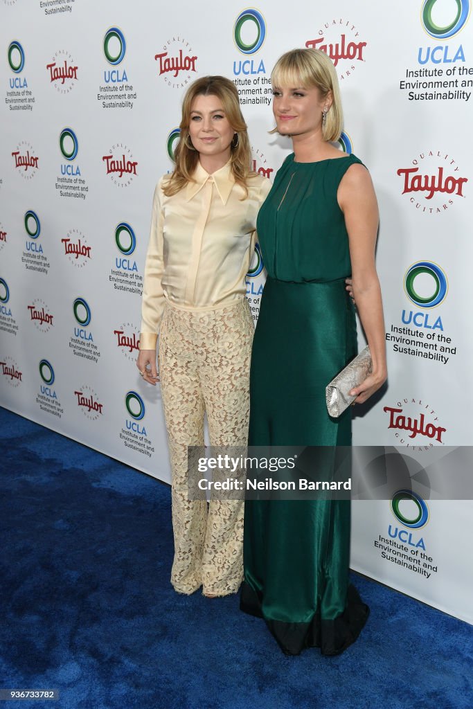 Ellen Pompeo and host Alexandria Jackson attend UCLA's 2018 Institute
