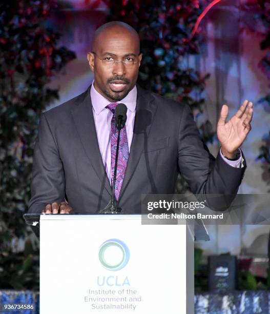 Van Jones speaks onstage at UCLA's 2018 Institute of the Environment and Sustainability Gala on March 22, 2018 in Beverly Hills, California.