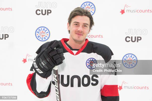 Olympic snowboarder Mark McMorris attends the Juno Cup Practice at Bill Copeland Sports Centre on March 23, 2018 in Burnaby, Canada.