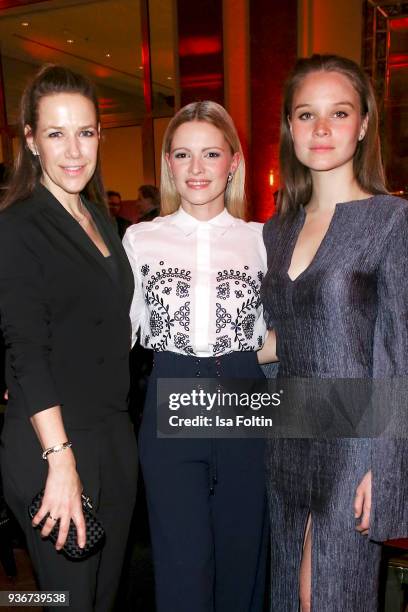 German actress Alexandra Neldel, German actress Jennifer Ulrich and German actress Sonja Gerhardt during the Reemtsma Liberty Award 2018 on March 22,...