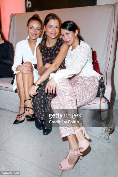 German actress Janina Uhse, German actress Susan Hoecke and German presenter Minh-Khai Phan-Thi during the Reemtsma Liberty Award 2018 on March 22,...