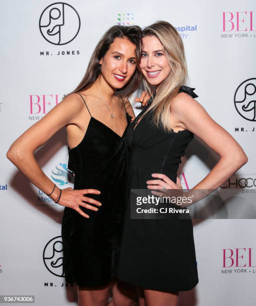 Olga Namer and Courtney Davis attend the Bella New York's Influencer Cover Party at Mr. Jones on March 22, 2018 in New York City.