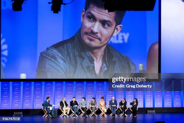 Moderator George Pennacchio, David Shore, Daniel Dae Kim, Freddie Highmore, Nicholas Gonzalez, Antonia Thomas, Richard Schiff, Hill Harper and Tamlyn...