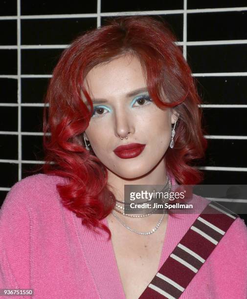 Actress Bella Thorne attends the screening after party for Global Road Entertainment's "Midnight Sun" hosted by The Cinema Society and Day Owl Rose...
