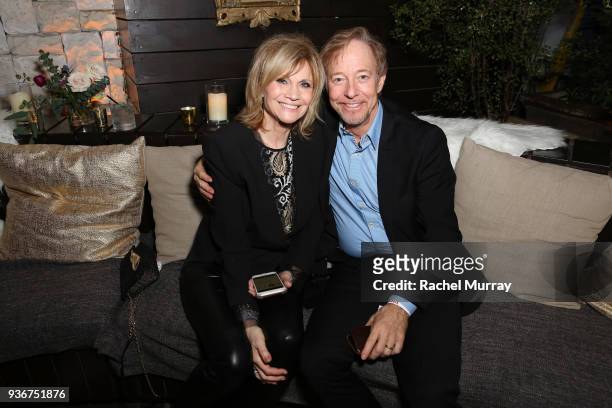 Markie Post and Michael A. Ross attend the "Santa Clarita Diet" season 2 world premiere on March 22, 2018 in Hollywood, California.
