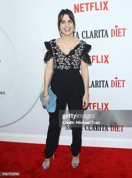 Natalie Morales attends Netflix's "Santa Clarita Diet" season 2 premiere held at The Dome at Arclight Hollywood on March 22, 2018 in Hollywood,...