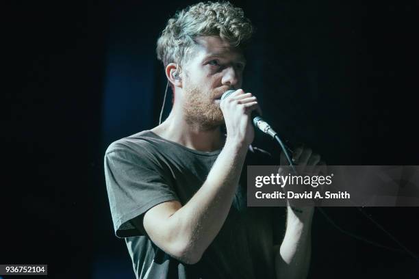 Andrew Belle performs at Iron City on March 22, 2018 in Birmingham, Alabama.