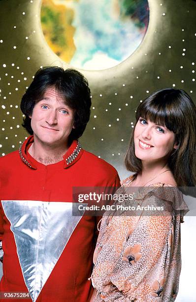 Gallery - Season One - 5/24/1978, Robin Williams stars as Mork, a comedic alien who travels to Earth from his planet Ork in a large egg-shaped space...